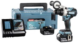 Wiertarko-wkrętarka akumulatorowa 18V/5,0 Ah, 2 akumulatory + ładowarka w MAKPAC Wiertarko-wkrętarka akumulatorowa Makita DDF486RTJ 18 V  bezszczotkowy