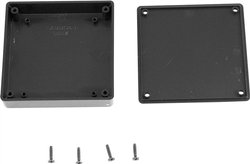 Obudowa uniwersalna Hammond Electronics, ABS, czarny, (D x S x W) 80 x 80 x 15 mm, 1 szt.