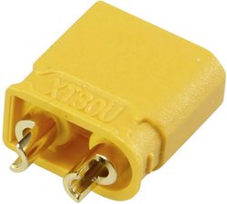 Złącze męskie akumulatora 2 mm wtyczka, XT30U Reely RE-6619104 pozłacane, do lutowania 1 szt.
