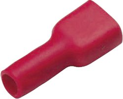 Wtyk płaski izolowany 3959, całkowita izolacja PA, 6.3x0.8 mm, 0.5-1.0 mm2, czerwony