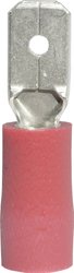 Wtyk płaski 392808S, częściowa izolacja PCW, 4.8x0.8 mm, 0.5-1.0 mm2, czerwony