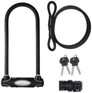 Zapięcie rowerowe U-kształtne Master Lock, 8285EURDPRO, czarny, Zapięcie kluczykowe