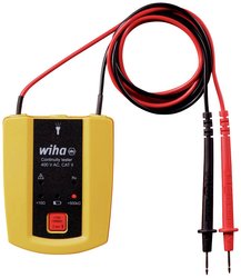 Tester ciągłości Wiha do 400 V AC, CAT II z 2 bateriami AAA (45222) Tester ciągłości Wiha 45222 CAT II 600 V