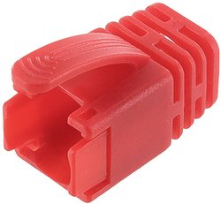 Zabezpieczenie przed złamaniem dla wtyczki Cat.8, czerwone Obudowa tulejki econ connect KSC8RT, RJ45, 1 szt.