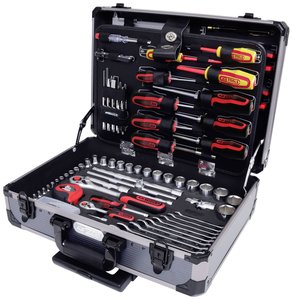 Uniwersalny zestaw narzędzi 1/4&quot,+1/2&quot,, 130 szt. Zestaw narzędzi KS Tools 911.0630