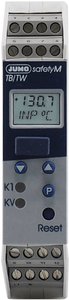 JUMO safetyM TB / TW - ogranicznik temperatury i monitor wg DIN EN 14597 Ogranicznik temperatury Jumo 506382    (D x S x W) 125 x 22.5 x 109 mm