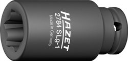 Uderzenie HAZET, klucz maszynowy wkładka do klucza nasadowego ze specjalnym profilem 2784SLG-1 Nasadka  Hazet  2784SLG-1  1 szt.