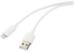 Kabel Apple iPad/iPhone/iPod Renkforce  RF-5179194 [1x złącze męskie USB-A 2.0 - 1x złącze męskie Lightning] 1.00 m