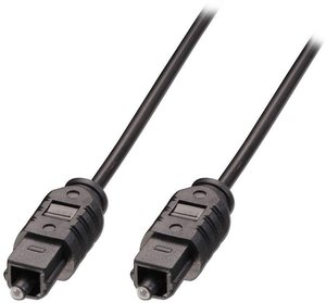LINDY Toslink/optyczne audio cyfrowe kabel [1x złącze męskie optyczne/TOSLINK (ODT) - 1x złącze męskie optyczne/TOSLINK (ODT)] 0.50 m czarny