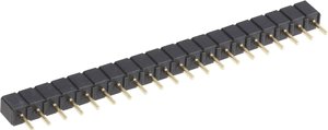 Gniazdo rzędowe BKL Electronic 10120828, pozłacane, RM 2.54 mm, 1x20-pin