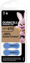 Bateria do aparatu słuchowego Duracell 675AC cynkowo-powietrzne 630 mAh 1.45 V 6 szt.