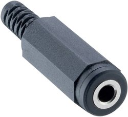 Złącze męskie jack 3,5 mm Lumberg 1522 02 1522 02, stop Cu, niklowany, złącze żeńskie proste, 1 szt.