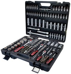 Zestaw kluczy nasadowych 1/4",+3/8",+1/2",, 179 szt Klucze nasadowe zestaw KS Tools 917.0779