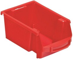 Skrzynka magazynowa VISO  SPACY2R  (S x W x G) 101 x 70 x 157 mm czerwony 1 szt.