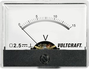 Analogowy wskaźnik panelowy VOLTCRAFT AM-60X46/15V/DC