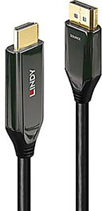 Lindy 40932 adapter kabla wideo 3 m DisplayPort HDMI czarny adapter DisplayPort, HDMI LINDY 40932 40932, 3.00 m
