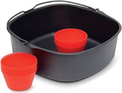 Zestaw do pieczenia Philips XXL HD9956 / 00, XXL, + 9 filiżanek do muffinek, czarny Zestaw akcesoriów do pieczenia Philips HD9956/00, do Airfryer