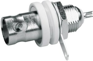 Złącze BNC Telegärtner J01001B1222 J01001B1222 złącze żeńskie do wbudowania pionowego 50 Ω 1 szt.
