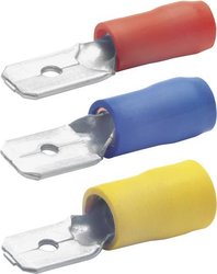 Płaskie złącze częściowo izolowane 2,80 mm Klauke 8201B Wtyczka płaska 1 szt.