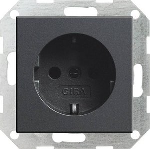 Gniazdo z uziemieniem GIRA 018828, antracytowy