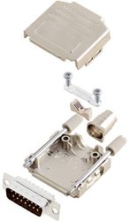 Zestaw listew męskich D-Sub TRU COMPONENTS TCDPPK15MDMPK 7709412, rzędy: 2, styki: 15, 180 °, 1 szt.