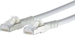Kabel LAN Metz Connect 1308451588-E, 1 szt., RJ45, CAT 6a, S/FTP, 1.50 m, biały