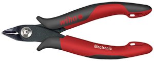 Obcinak boczny Electronic, szeroka, spiczasta główka bez fasety 130 mm, 5 1/2'' (26818) Szczypce boczne Wiha 26818, 130 mm, dla elektroników i mechaników