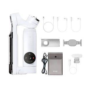 Zestaw Insta360 Flow Creator (biały) — sterowany sztuczną inteligencją gimbal do smartfona Gimbal elektryczny Insta360 Flow Creator Kit  Bluetooth Maksymalne obciązenie 300 g
