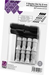 Zestaw wtyku F, Quad TRU COMPONENTS TC-6936304   Średnica kabla: 8 mm 1 zest.