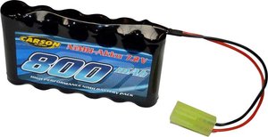 Pakiet akumulatorów (NiMH) 7.2 V 800 mAh Carson Modellsport Side by Side Mini-Tamiya