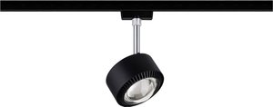 Lampa do systemu szynowego, wysokonapięciowego Paulmann 96927 LED wbudowany na stałe 9 W LED 820 lm czarny (matowy), chrom