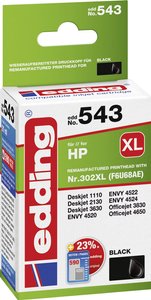 Edding atrament  EDD-543 zamiennik Zamiennik HP 302XL, F6U68AE Czarny 18-543