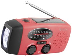 Radiotelefon alarmowy X4 Tech  FM, AM, Fale krótke funkcja ładowania akumulatora, korba ręczna, panel słoneczny, latarka kieszonkowa, wielokrotne ładowanie, ochrona przeciwbryzgowa, Funkcja powerbanku