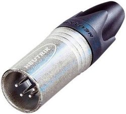 Złącze męskie XLR NC4MXX Neutrik NC4MXX złącze męskie proste Ilość styków: 4  srebrny 1 szt.