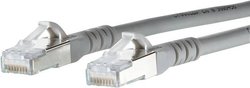 Kabel LAN Metz Connect 1308455033-E, 1 szt., RJ45, CAT 6a, S/FTP, 5.00 m, szary