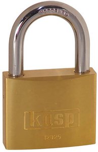 Kłódka Kasp K12025LO 25 mm Zamykana na klucz   z zamkiem kluczykowym