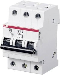 Wyłącznik automatyczny ABB S203-B16 2CDS253001R0165, 3 styki, 16 A