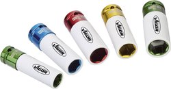 Zestaw kluczy nasadowych do wkrętarki udarowej, 5 szt. Nasadka udarowa zestaw Vigor  V2257 1/2'' (12.5 mm)