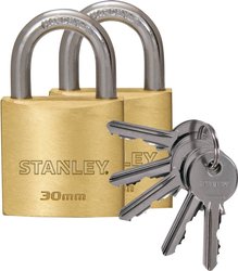Kłódka STANLEY 81102 371 402 30 mm Samozatrzaskowa   z zamkiem kluczykowym