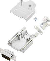 Zestaw listew męskich D-Sub encitech MHDM-09-DMP-K 6355-0006-01, rzędy: 2, styki: 9, 180 °, 1 zest.