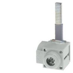 Zacisk zasilający 0,25 mm kw. Wejście kablowe IP20 z lewej strony z zabezpieczeniem przed przypadkowym dotknięciem. Zacisk wejściowy Siemens 5ST37712 , stop miedzi i cynku, , 80 A 690 V 10 szt.
