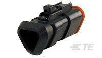 Obudowa złącza pin żeńskiego na kabel TE Connectivity DT06-3S-EP11, wire-to-wire, piny: 3, 1 szt.