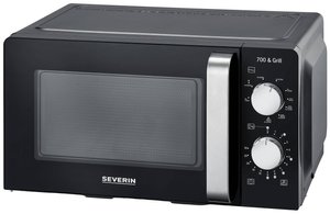 Mikrofalówka Severin 7781 700 W z funkcją timera, funkcja grilla czarny