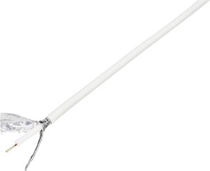 Kabel koncentryczny TRU COMPONENTS 1567364, Średnica zewnętrzna: 6.60 mm, RG6 /U, 75 Ω, 120 dB, biały, 100 m