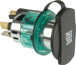 Gniazdo zapalniczki samochodowej ProCar 57906037, 12 V, 24 V, 20 A