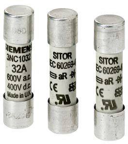 Gwóźdź wkładki bezpiecznikowej cylinder, 14x51 mm, 20 A, aR, Un AC: 690 V, Un DC: ... Siemens 3NC14205 Wkładka bezpiecznika cylindrycznego     20 A  690 V 1 szt.