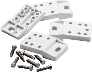 Nakładka mocująca ściany/PA TF CAB (4 szt.) TF CAB Fibox 8280003 szaro-biały (ral 7035)