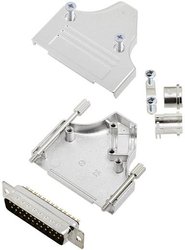 Zestaw listew męskich D-Sub TRU COMPONENTS TCMHDM3525DBPK 7708996, rzędy: 2, styki: 25, 35 °, 1 szt.