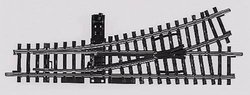 Rozjazd prosty lewy z dźwignią Marklin 2265, 168,9 x 424,6 mm, 22,5°, skala H0, 2 szt.