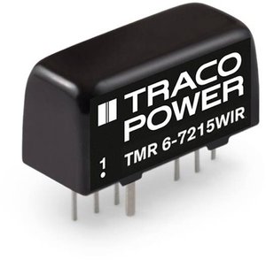 Przetwornica DC/DC, do PCB TracoPower TMR 6-7215WIR TMR 6-7215WIR, SIL-8, 6 W, 250 mA, 10 szt.